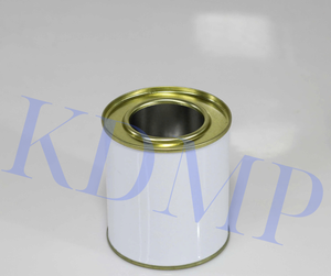 Boîte de conserve ronde de 0.2 litres pour produits chimiques ménagers, lubrifiant à solvant et peinture, bouchon à vis étanche avec impression personnalisée - Product Image 3