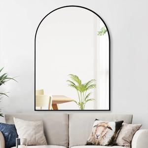 Espejo de Vanidad con Arco Dorado Estilo Art Deco, Espejo de Pared con Marco de Hierro Contemporáneo para Decoración de Bodas, Baños y Pasillos - Product Image 3