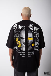 เสื้อยืดโอเวอร์ไซส์ผ้าฝ้ายออร์แกนิค 100% พิมพ์ลายตามสั่ง ปี 2023 สำหรับผู้ชาย สไตล์ลำลอง แนวสตรีท ฮิปฮอป คุณภาพสูง เป็นมิตรกับสิ่งแวดล้อม - Product Image 4