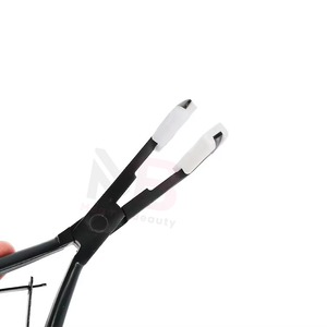 เครื่องมือต่อผมแบบมืออาชีพ ดีไซน์ใหม่ปรับแต่งได้  คีมจัดแต่งทรงผมเคลือบสีดำ พร้อมอุปกรณ์เสริมสำหรับเทปติดผม - Product Image 4