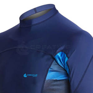 Rashguard à manches longues pour homme en Spandex/Polyester respirant et extensible de haute qualité pour le surf, la gym et les sports de plein air - Product Image 5