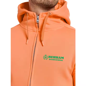 New Style Plain Unisex Zipper Hoodie <b>Fleece</b>/French Terry Breathable Quick Dry High Quality Manufacturing Pakistan Custom Logo - Product Image 4