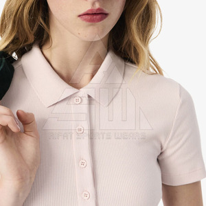 เสื้อผ้าถักนิตติ้งคุณภาพสูงแบบขายส่ง สั่งทำได้ตามต้องการ สวมใส่สบาย เป็นมิตรกับสิ่งแวดล้อม น้ำหนักเบา ระบายอากาศได้ดี แห้งเร็ว ผลิตจากผ้าฝ้ายและโพลีเอสเตอร์ สำหรับผู้หญิงเท่านั้น - Product Image 2