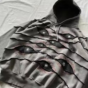 Sweat à capuche personnalisé pour hommes avec style vintage délavé pour Streetwear Fashion Sweat à capuche surdimensionné pour hommes - Product Image 6