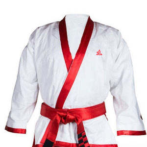 Uniforme de Artes Marciales con Logotipo Personalizado al por Mayor, Serigrafía, Logotipo Frontal, Karate, Taekwondo, Judo, Ligero - Product Image 4