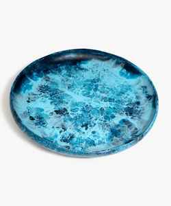 Plateau de service royal en résine fait main pour une mise en scène de table majestueuse, l'accueil à domicile et la décoration de fête - Product Image 2