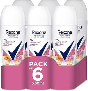 Rexona Advanced Protection Roll-On Desodorante Antitranspirante para Mujer Tropical Scent 72h 50ml (Pack de 6) - Product Image 1