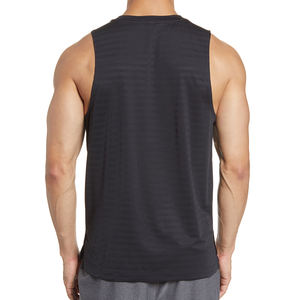 Camiseta sin mangas acanalada para hombres Body Enhancement Fit Men Powerlifting Tank Top con escote profundo - Product Image 2