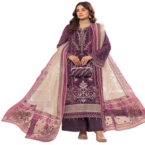 Motis Fashion Vol ANCHAL Long Maxi Frock Heavy Embroidered Chiffon Three-Piece Punjabi Suit for Women <b>Eid</b> <b>Dresses</b> Salwar Kameez - Product Image 1