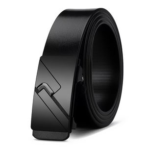 Cinturón de Golf de Cuero con Hebilla de Acero y Logotipo Personalizado, Transpirable, Impermeable, Estilo Vintage, Casual de Negocios para Hombre - Product Image 4