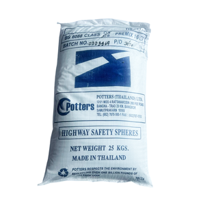 ลูกปัดแก้วสะท้อนแสงสำหรับทำเครื่องหมายบนถนนผลิตในประเทศมาเลเซียสำหรับเคลือบเทอร์โมพลาสติกความปลอดภัยทางถนนและใช้ก่อสร้างถนนส่งออก - Product Image 1