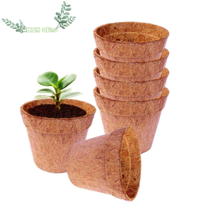 Best Seller 100% Natural Coconut Fiber Pot/ Coconut Fiber Plant Pot <b>for</b> Supporting Your Plants Made in Vietnam by Eco2go - Product Image 6
