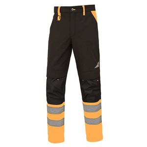 Autumn Casual Reflective Mid <b>Pants</b> Men Work Multi Pockets <b>Hi</b> <b>Vis</b> High Visibility Work Wear Road Construction Safety Trousers - Product Image 1