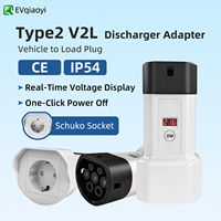 Adaptateur EV Type 2 Qiaoyi avec écran, prise EU, 3,5 kW, décharge V2L, nouveau 16A pour MG/Hyundai/Kia/BYD/Geely/Smart