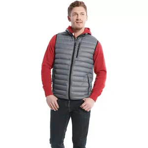 Chaleco ligero transpirable para hombre, chaqueta sin mangas con cremallera de invierno personalizada, chaleco acolchado cálido de talla grande, novedad de 2025 - Product Image 4