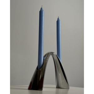 Support à bougie en métal, porte-bougie pour l'éclairage et la décoration de la maison, ensemble élégant avec finition antique, porte-bougie décoratif - Product Image 1