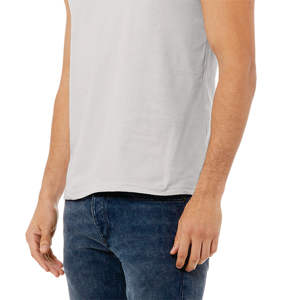 ตะเข็บด้านข้างขายปลีกพอดี100% Airlume หวีและแหวนปั่นฝ้าย32เดี่ยว4.2ออนซ์เงิน Unisex ถังเจอร์ซีย์ - Product Image 5