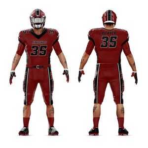 Kits uniformes de football américain professionnel direct d'usine maillots et pantalons sublimés confortables respirants pour l'école - Product Image 2