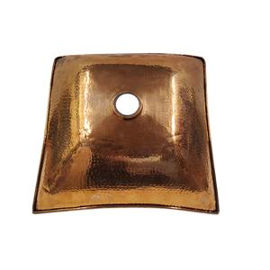 Handmade Hammered Square Metal Vessel Sink Luxury Bathroom Countertop <b>Wash</b> <b>Basin</b> OEM Wholesale Manufacturer. - Product Image 5