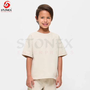 Camiseta Lisa transpirable para niños, camisetas para niños y niñas, ropa de algodón 100%, camiseta para niños, logotipo personalizado - Product Image 1
