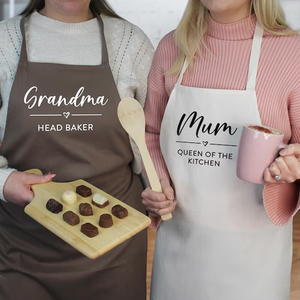 Prix de gros Tablier de cuisine en coton et lin durable avec sangle réglable pour usage domestique - Product Image 1