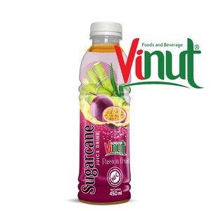 Boisson au jus de canne à sucre et banane 450 ml (15,2 fl oz) NFC, carton de 24 bouteilles PET, marque distributeur OEM, tendance - Product Image 5