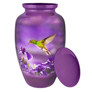 High Quality Customized Design Hummingbird Cremation Urn Enameled Aluminum Adult Funeral Memorial Burial <b>Ashes</b> <b>Keepsake</b> Urns - Product Image 2