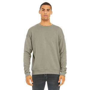 Bella Canvas High Quality Unisex Sponge Fleece Sweatshirt Drop Shoulder with Custom Letter Embroidery Printing Blank SWEATSHIRTS - Product Image 2