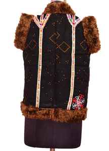 Banjara-Chaqueta corta Bohemia para fiesta, chaqueta con piel sintética - Product Image 3