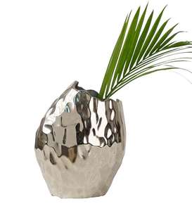 แจกันดอกไม้โลหะชุบทองเหลืองคุณภาพสูง ดีไซน์ลายตอกแบบโมเดิร์น สำหรับตกแต่งโต๊ะงานแต่งงาน ใช้เป็นของขวัญ - Product Image 5