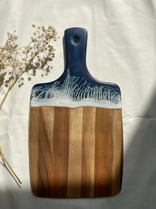 Unique Design Wooden Chopping Board Rectangle Eco-Friendly Kitchen Chopping Resin Cheese Board <b>Kitchenware</b> for Home Use. - Product Image 3