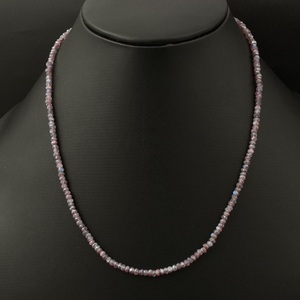 Étincelant à facettes Rondelle naturel bleu feu Labradorite pierres précieuses collier de perles personnalisé bijoux fins cadeau - Product Image 2