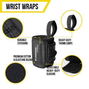 Muñequeras Deportivas de Alta Calidad para Levantamiento de Pesas, Entrenamiento de Potencia, Gimnasio, con Logotipo Personalizado, Elásticas - Product Image 6
