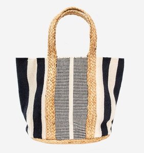 Cotton/Jute Eco-Friendly Fashion Tote Bag Women's Bohemian <b>Summer</b> Beach <b>Handbag</b> Open Top Portable Daily Use - Product Image 4