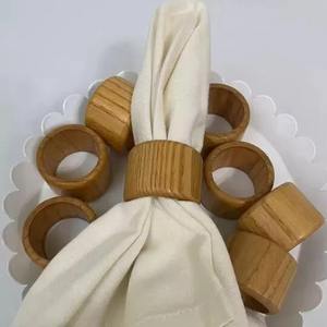 Servilletero de madera de primera calidad para mesa clásica, eventos de boda, Hotel, comedor, encanto rústico minimalista de la India - Product Image 6