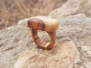 Bague de mariage en bois de style vintage classique unisexe, vente chaude, meilleur cadeau à prix abordable - Product Image 2