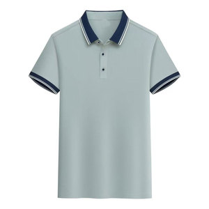 T-shirt de stock à manches courtes pour hommes été 2023 nouvelle marque tendance soie de glace et produit de haute qualité T-shirt - Product Image 1