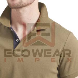 Polos pour hommes 100% coton Polos réguliers dans les tailles Vente en gros de polos de mode imprimés bon marché Logo personnalisé pour hommes - Product Image 4