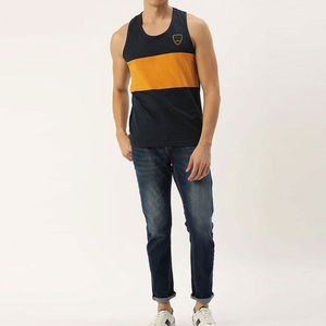 Camiseta Deportiva de Algodón de Alta Calidad, Estilo Musculoso, de Dos Tonos, Sin Mangas, para Hombre, Talla Personalizada XL, para Fisicoculturismo y Running - Product Image 4