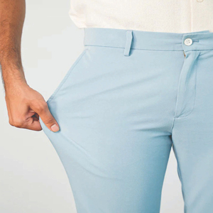 Nouveauté Pantalon chino pour homme Slim Vente en gros Personnalisé Homme Casual Uni avec poches OEM Longueurs de jambe longues Pantalon chino pour homme - Product Image 3