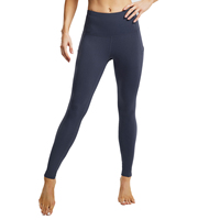Leggings de Yoga de Cintura Alta y Largo Completo con Bolsillos, Sin Costuras, Elásticos en Cuatro Direcciones, Color Sólido, Pantalones para Mujer