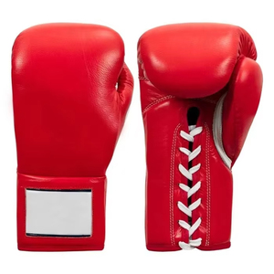 Guantes de Boxeo con Cordones para Hombre, Guantes Deportivos de Seguridad para MMA, Equipo de Cuero Genuino, Guantes de Moda al por Mayor - Product Image 4