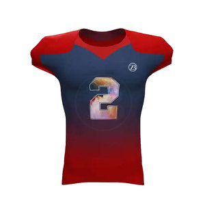 2025 nouveauté personnalisé hommes à manches courtes Football américain uniforme respirant ensembles pour l'équipe en gros - Product Image 2