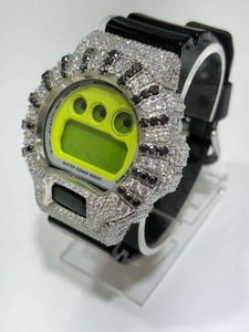 Montre de luxe authentique en acier inoxydable classique de style plongeur, incrustée de diamants naturels, de moissanite et de verre saphir, mouvement à quartz - Product Image 6