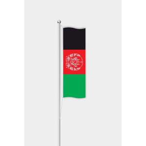 Customizable Vertical Afghan <b>Flag</b> with Digital Printing Aluminum <b>Pole</b> Various Materials - Product Image 1