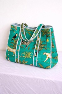 Sac fourre-tout en coton matelassé écologique, fait main, réutilisable, pour les courses, en coton doux, idéal pour un cadeau quotidien - Product Image 3