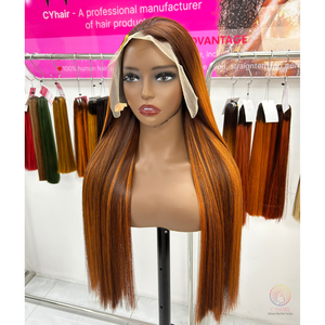 Best-seller Perruque suisse 13x4 à dentelle frontale Extensions de cheveux raides à os longs 100% cheveux humains vietnamiens Bon marché SDD - Product Image 5