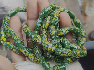 Cuentas de Vidrio Chevron, Cuentas de Vidrio Hechas a Mano para la Fabricación de Joyas, Collar Hecho a Mano Elegante, Proveedor de Vidrio Vibrante de la India - Product Image 6