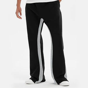 Pantalones Acampanados para hombre de diseño personalizado al por mayor con tela de pana de cintura alta ropa deportiva informal ligera para correr - Product Image 3