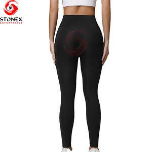 <b>High</b> Quality Women's <b>High</b> <b>Waisted</b> Yoga <b>Leggings</b> Sets Breathable Spandex/Nylon Fabric Full Length <b>with</b> <b>Pockets</b> - Product Image 1